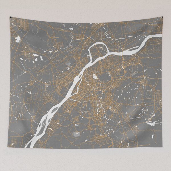 Item preview, Nanjing City Map of Jiangsu, China - Bauhaus designed and sold by deMAP.