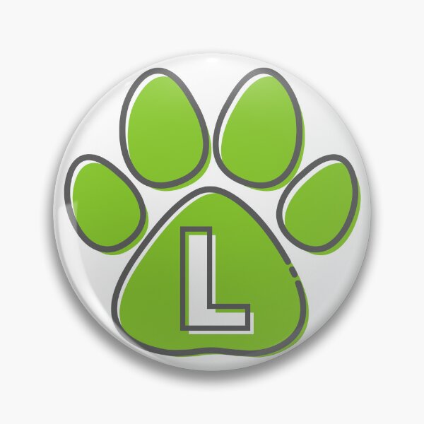 Item preview, Green Paw Monogram L designed and sold by Coffee Lifestyle.