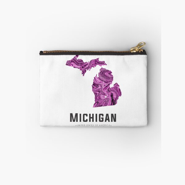 Item preview, Michigan Map Art Abstract in Purple designed and sold by Studio Grafiikka.