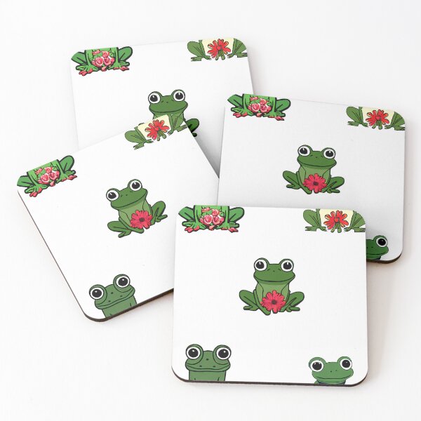 Item preview, Cute frog with flower designed and sold by DopeDesign111.