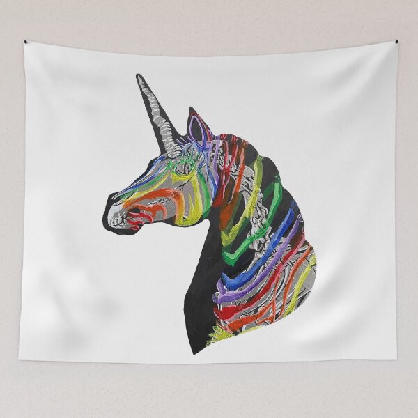 Item preview, Rainbow Zebra Unicorn designed and sold by RaLiz.