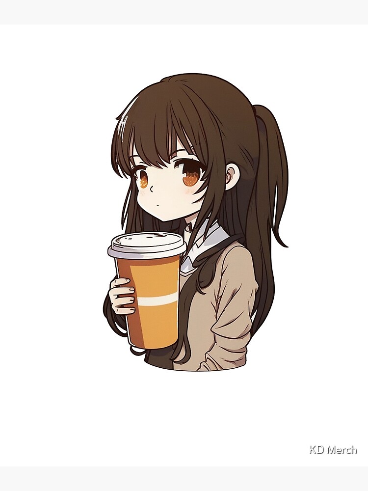 Drinking Coffee Anime Girl Wallpapers - Wallpaper Cave