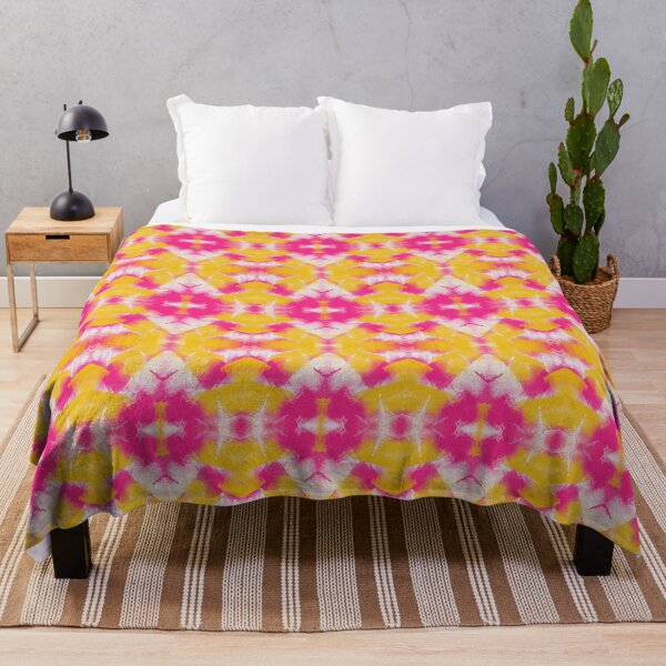 Item preview, Crazy Dreams - abstract colorful kaleidoscopic pattern - pink, yellow, white - by Rene Dauphine designed and sold by SirenSeventyOne.