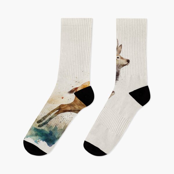 Artikelvorschau, deer watercolor entworfen und verkauft von shokA Design.