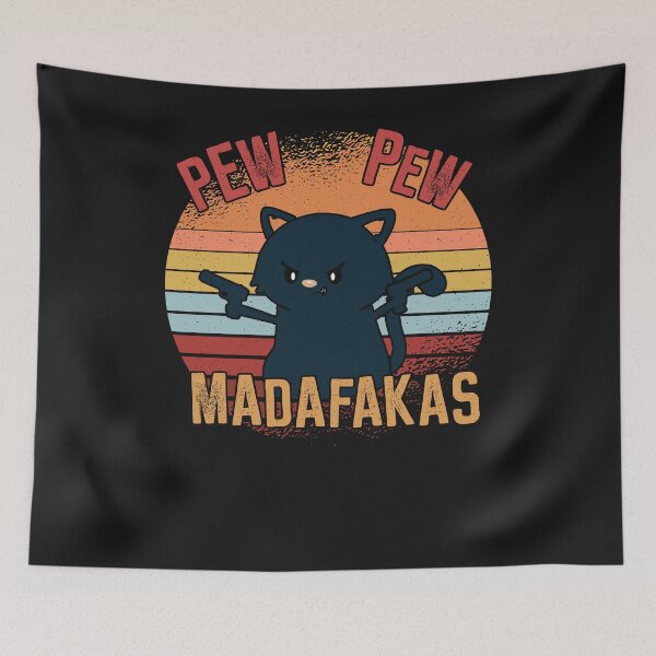 Item preview, Peng Peng Cat with Guns Fun designed and sold by ChrisFeil.