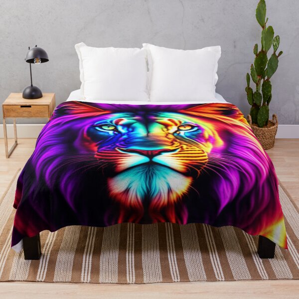 Item preview, Big lion king of beasts, colorful lion designed and sold by bernd49.