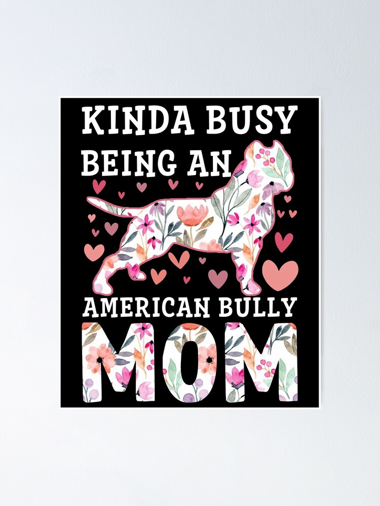 American Bully Mom DOG Vintage T Shirt Men Fashion 2023 Women T