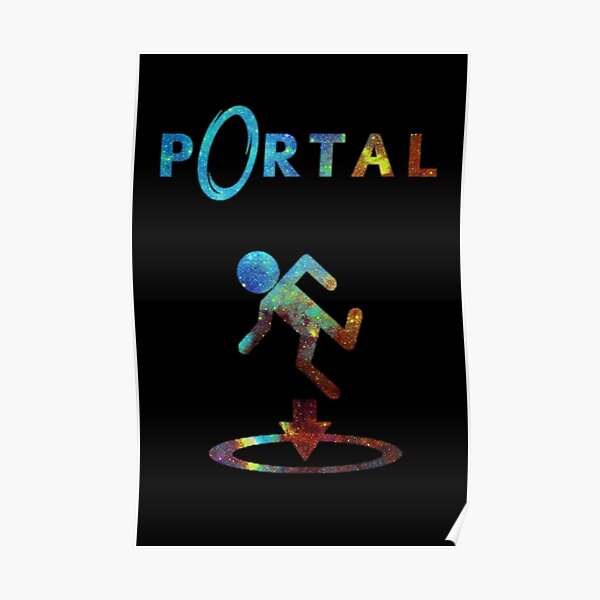 Portal Minimalist Nebula Design Poster