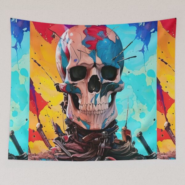 Item preview, Psychedelic Skull #62 designed and sold by mrbribe.