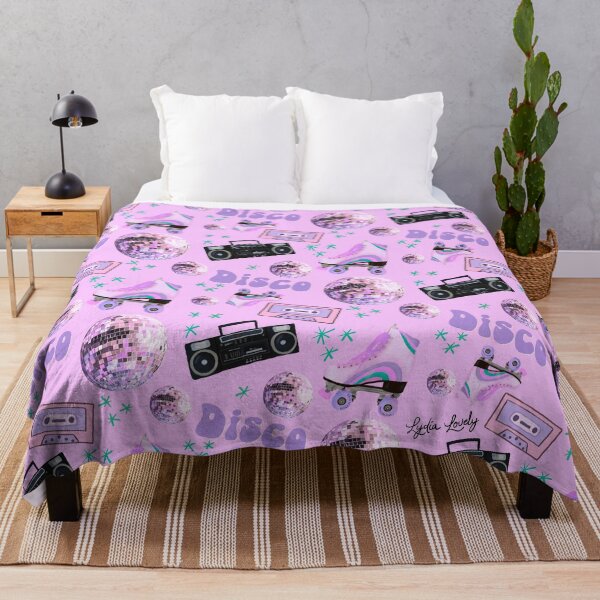 Item preview, Disco collection pattern pastel pink- purple background designed and sold by Studio Lydia Lovely.