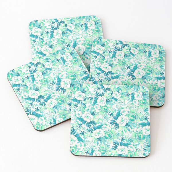 Item preview, Janice Cyan Aqua designed and sold by penny+florence.