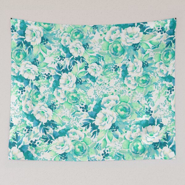 Item preview, Janice Cyan Aqua designed and sold by penny+florence.