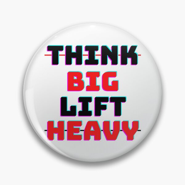 Item preview, Think big lift heavy gym motivation designed and sold by TomFitCL.