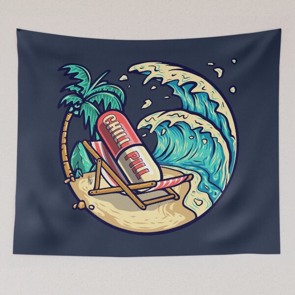Item preview, Chill Pill Beach Relax Take It Easy designed and sold by Teeleo.
