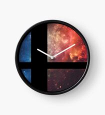 Smash bros Minimalist Nebula Design Clock