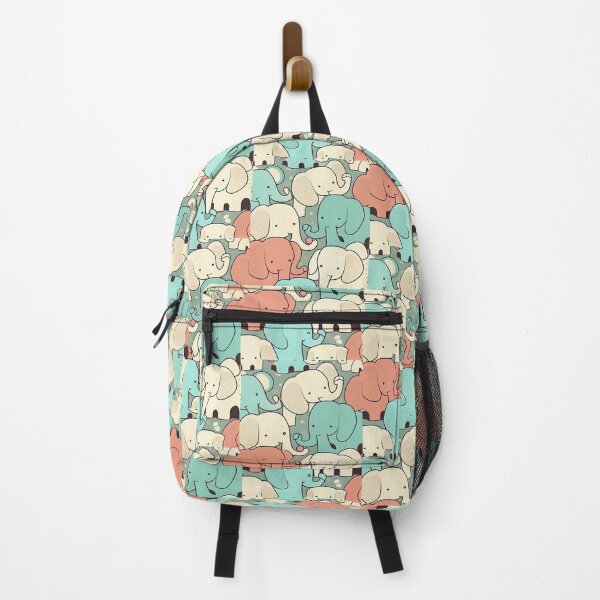 Item preview, Cute pattern of colored elephants designed and sold by CutePatternsRB.