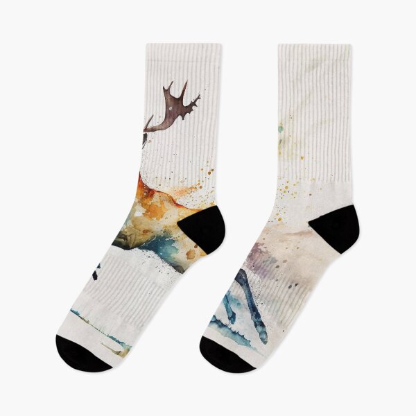 Artikelvorschau, deer watercolor entworfen und verkauft von shokA Design.