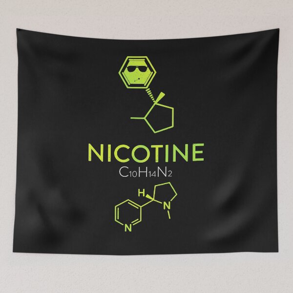 Aperçu de l'œuvre Molécule de nicotine - élément chimique créée et vendue par ChrisFeil.
