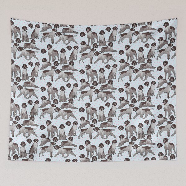 Item preview, Wirehaired Pointing Griffon cute illustration pattern  designed and sold by Yarafantasyart.