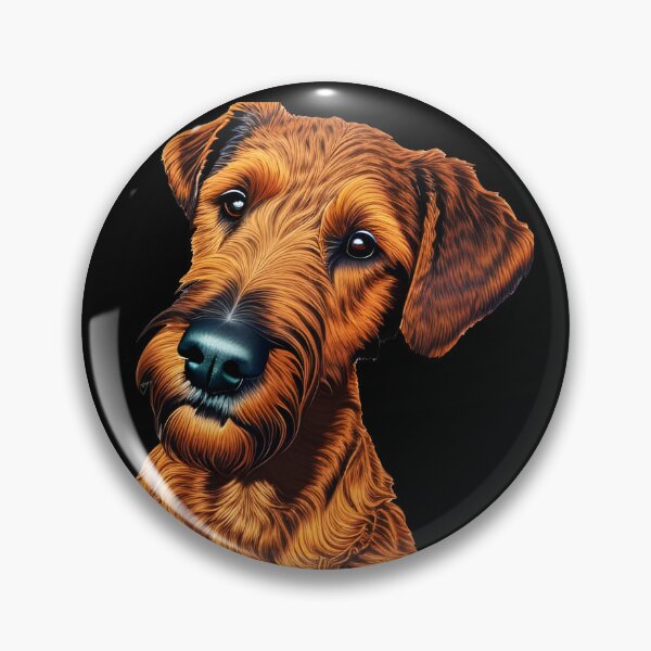 Item preview, Airedale Terrier, chalk art, Ai Generated Art  designed and sold by ACC .
