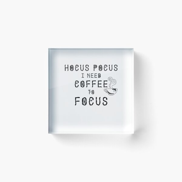 Aperçu de l'œuvre Hocus Pocus j'ai besoin de café pour se concentrer créée et vendue par TeeTimeGuys.