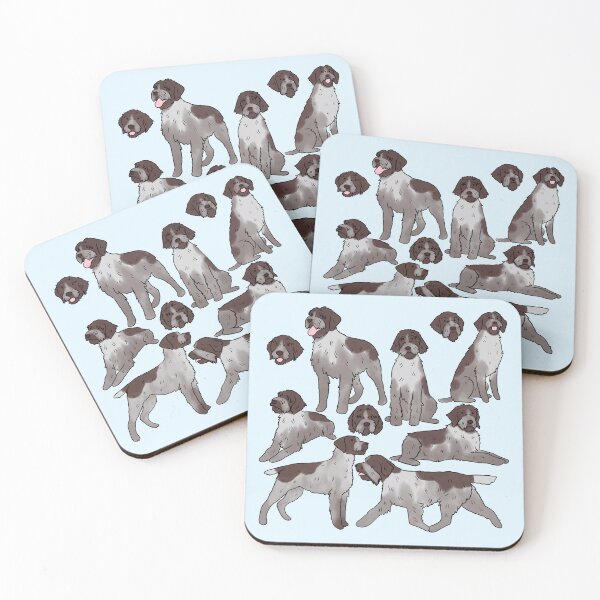 Item preview, Wirehaired Pointing Griffon cute illustration pattern  designed and sold by Yarafantasyart.