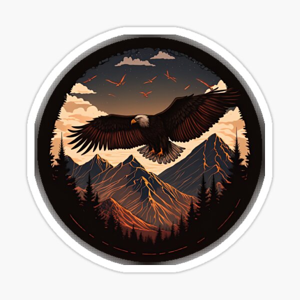 Eagle Hunting Stickers for Sale
