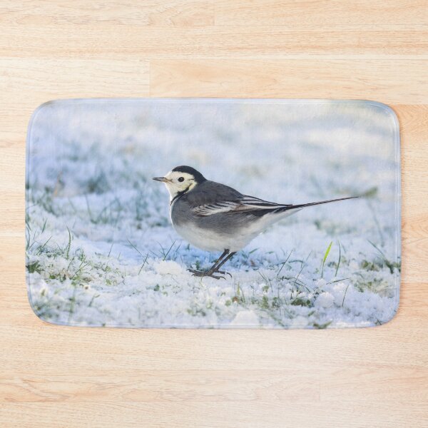 Item preview, Pied wagtail in snow designed and sold by GreyFeatherPhot.