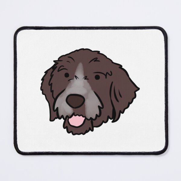 Item preview, Wirehaired pointing griffon dog cute illustration  designed and sold by Yarafantasyart.