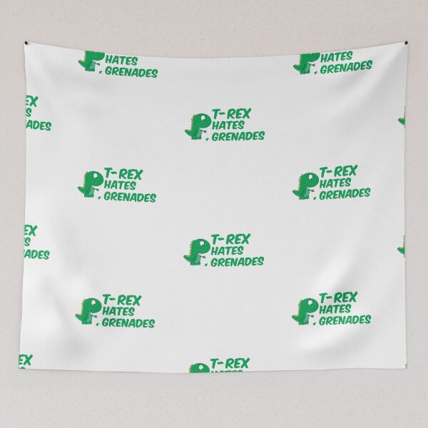 Item preview, T-Rex Hates Grenades Funny Dinosaur  designed and sold by onceproject.