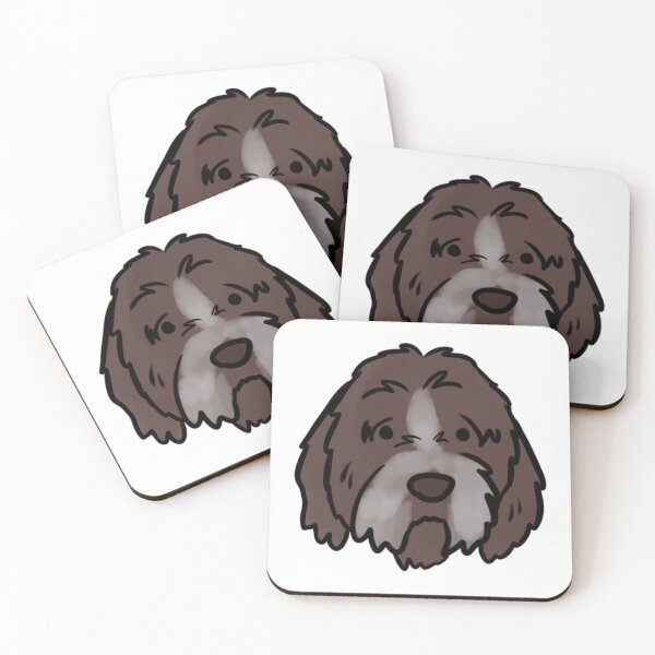 Item preview, Wirehaired pointing griffon dog cute illustration  designed and sold by Yarafantasyart.