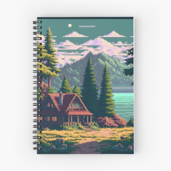 Artikelvorschau, Seehütte Pixelart entworfen und verkauft von DieKoks.