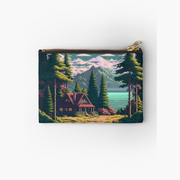 Aperçu de l'œuvre Chalet du lac Pixelart créée et vendue par DieKoks.