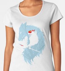 Camiseta premium para mujer Blue Princess Silhouette