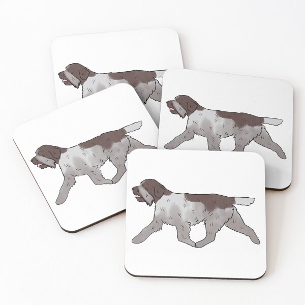 Item preview, Wirehaired pointing griffon dog cute illustration  designed and sold by Yarafantasyart.