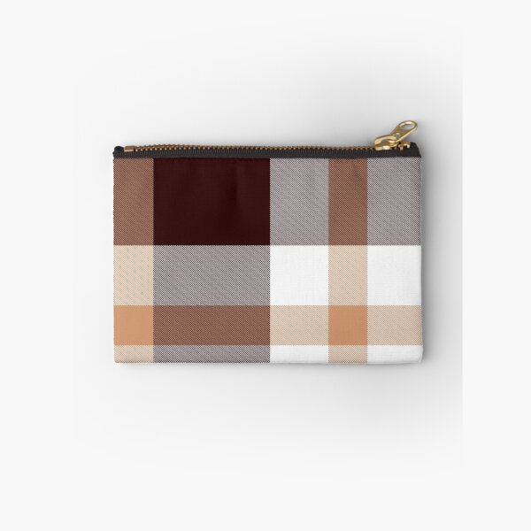 Item preview, Edredón de cuadros escoceses de color marrón | Diseño de rayas moderno y único designed and sold by TheWalnut.