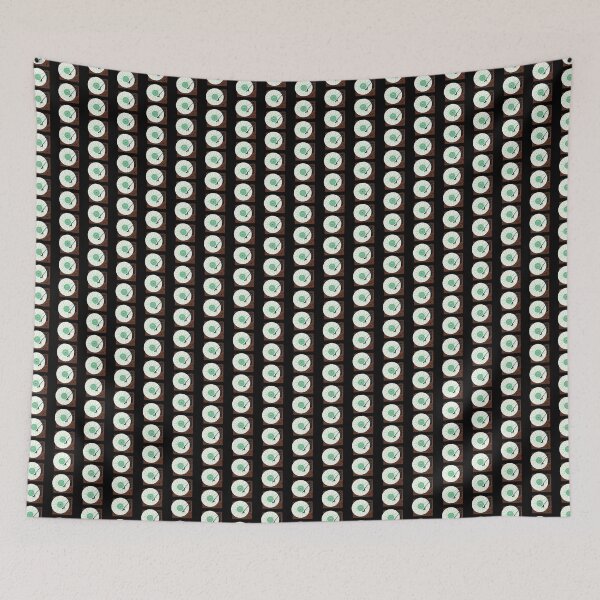Item preview, Record Player - Mint Green Wavy Lines Pattern Vinyl designed and sold by halveflower.