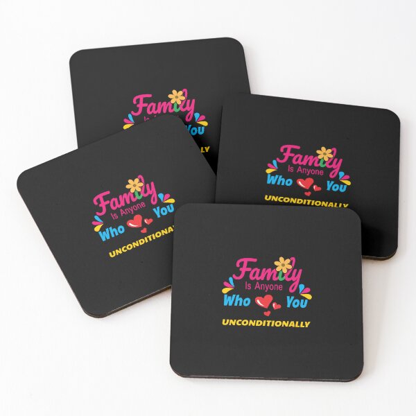 Item preview, Family is anyone who loves you unconditionally | 18 designed and sold by Lets Be Positive (5.0) ⭐⭐⭐⭐⭐.