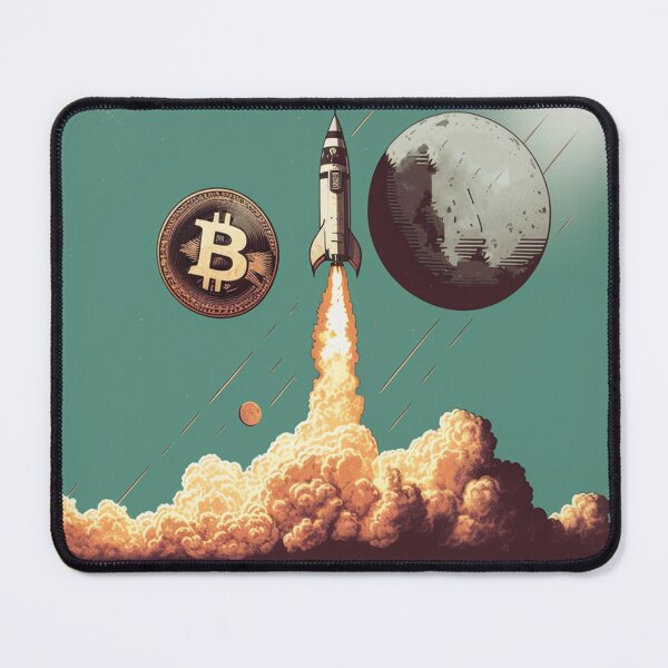 Item preview, Bitcoin to the Moon designed and sold by Kameeno.
