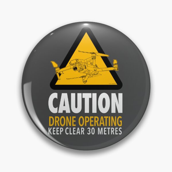 Item preview, DRONE CAUTION SIGNAGE - SMALL DESIGN designed and sold by #mossasdesign.