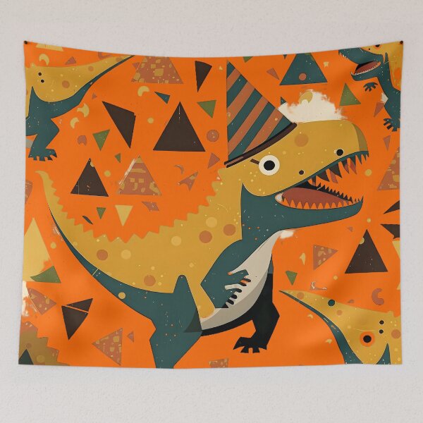 Item preview, Yellow Party T-Rex designed and sold by PlanetDino.