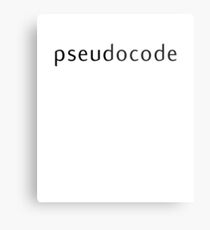 Pseudocode - Witty Metal Print