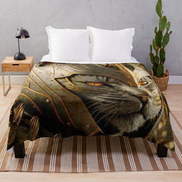 Item preview, Cat in Samurai Helmet designed and sold by CatCoconut-Art.