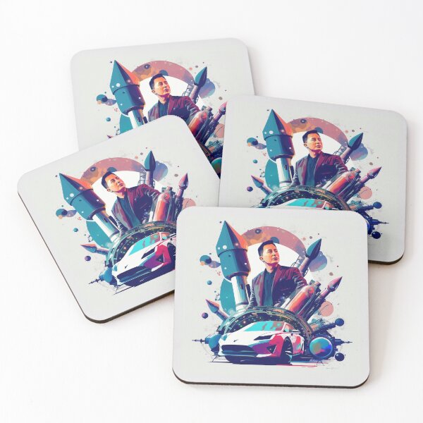 Item preview, Elon Musk - Cars and Rockets designed and sold by Kameeno.