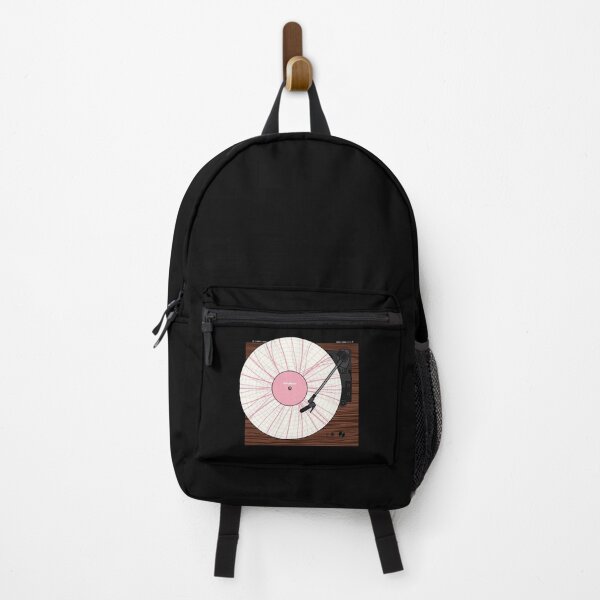 Item preview, Record Player - Pink Wavy Lines Pattern Vinyl designed and sold by halveflower.