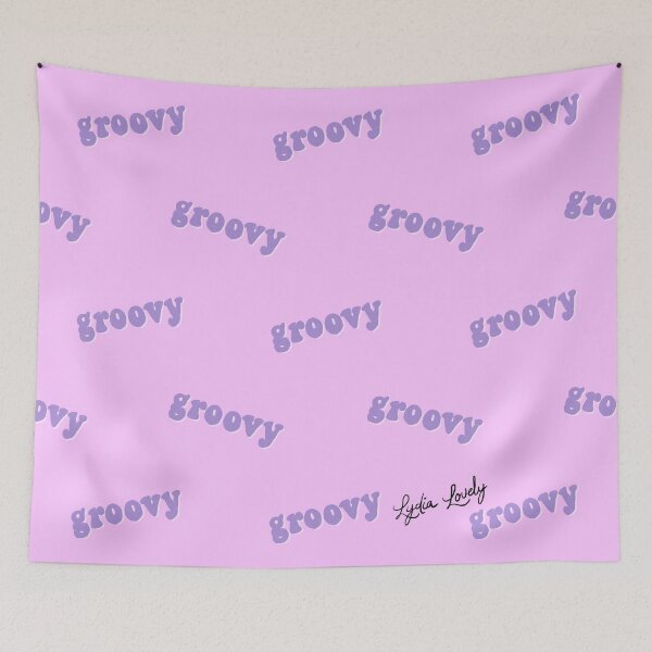 Item preview, Groovy disco collection pastel- purple background designed and sold by Studio Lydia  Lovely.