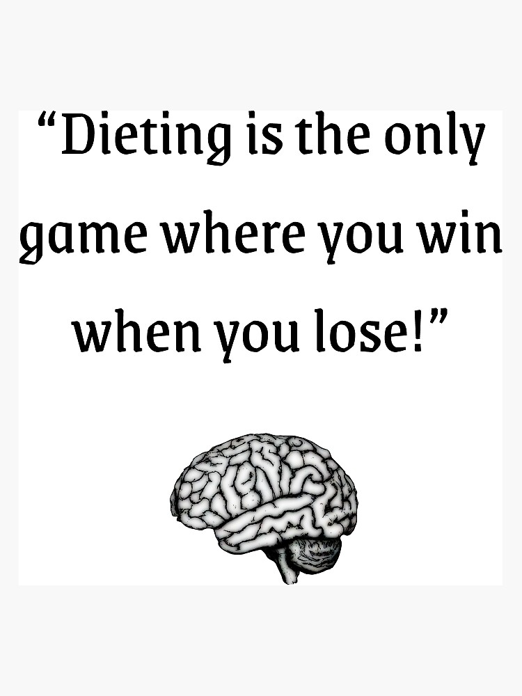 Karl Lagerfeld quote: Dieting is the only game where you win when