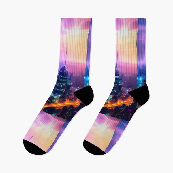 Item preview, The Futuristic Neon City. designed and sold by SHALOXX.