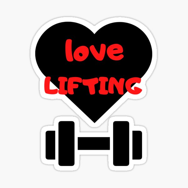 Item preview, Love lifting weights gym motivation designed and sold by TomFitCL.
