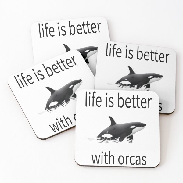 Item preview, life is better with orcas designed and sold by Beauti-artist.